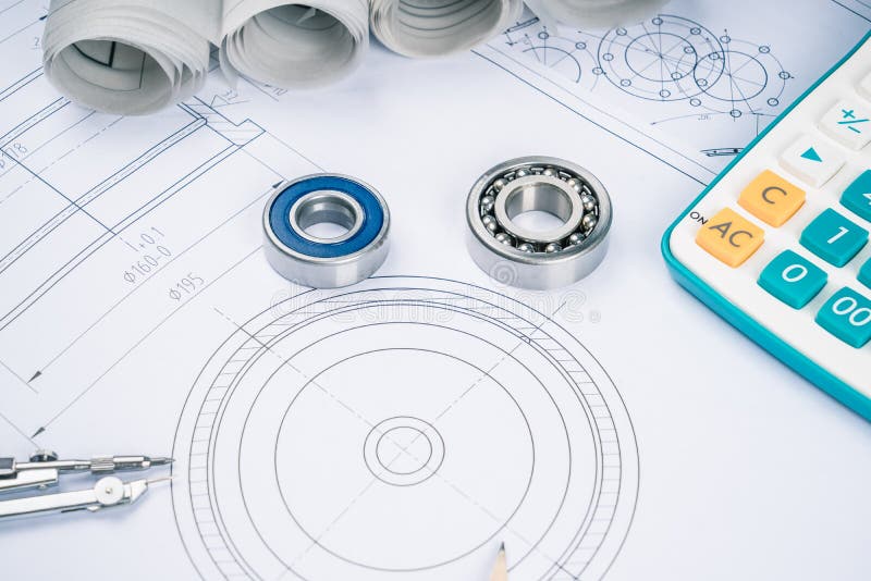 Drawing and various details royalty free stock image