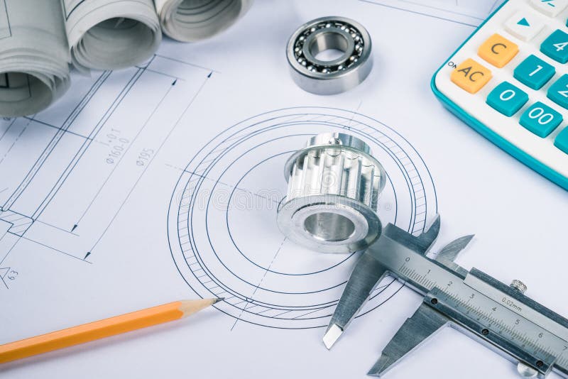 Drawing and various details stock photos