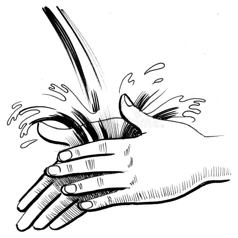 Wash you hands stock illustration. Illustration of artwork 99476099