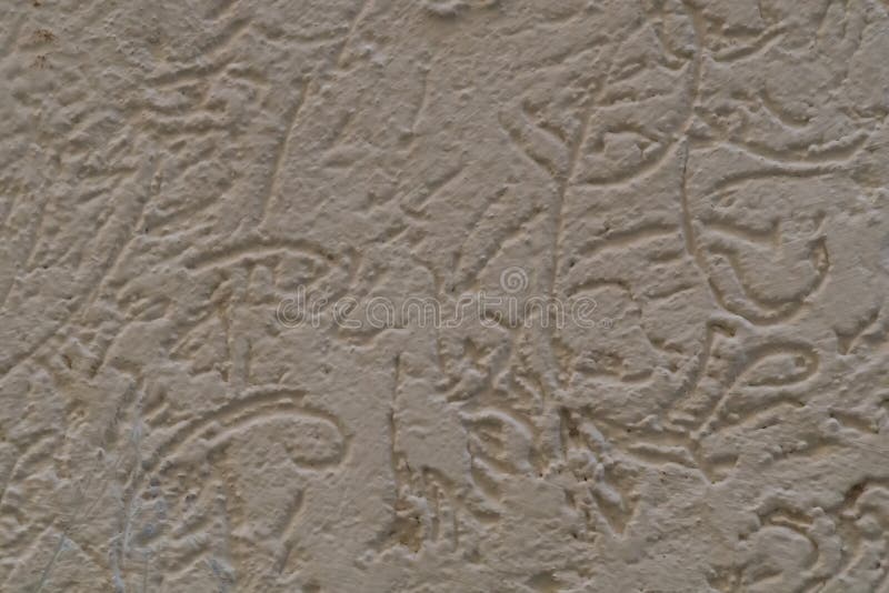 Drawings made by hand, using different-sized pebbles to imitate traces of beetles moving on wood and eating tree bark. Interior royalty free stock images