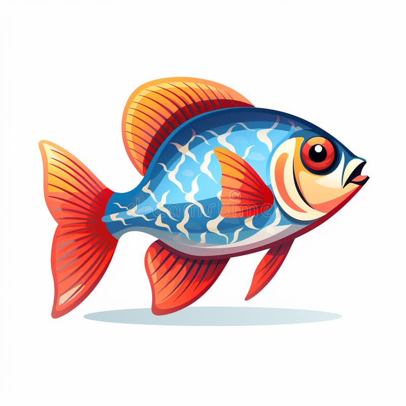 Drawings of Tropical Fish Artistic Underwater Beauty Stock Illustration