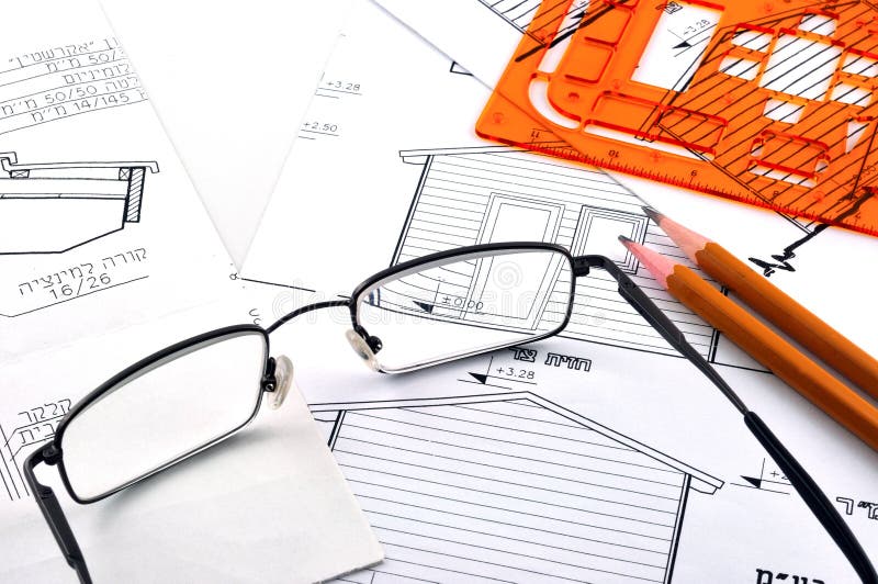 Drawings of wooden houses