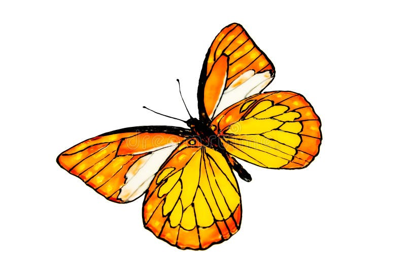 Download The drawn butterfly. stock illustration. Illustration of black - 10389749