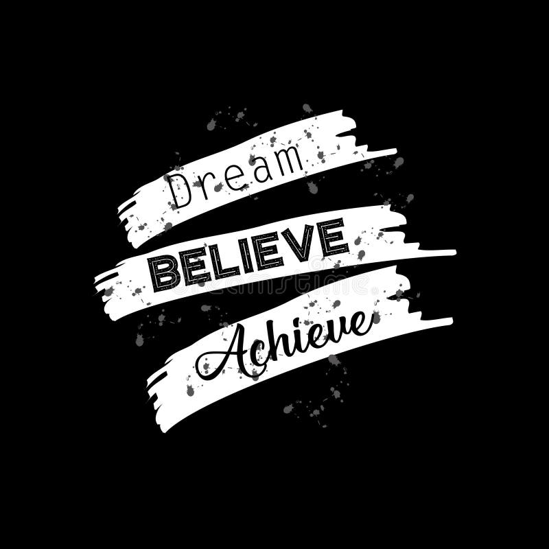 Download Dream believe achieve stock vector. Illustration of ...