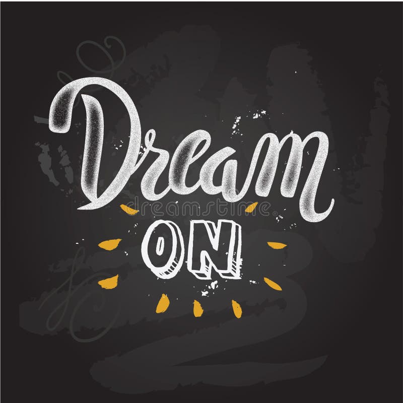 'Dream big' hand painted brush lettering stock illustration 'Dream big' hand painted brush lettering stock illustration