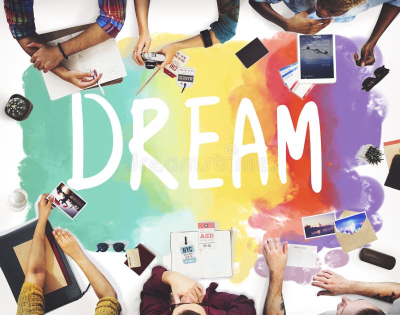 Dream Hopeful Inspiration Imagination Goal Vision Concept royalty free stock photo Dream Hopeful Inspiration Imagination Goal Vision Concept royalty free stock photo