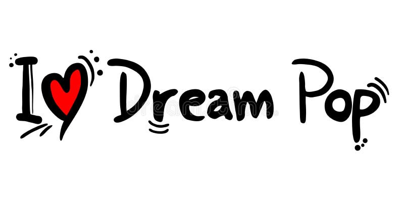 Dream Pop music love stock vector. Illustration of song - 141250962