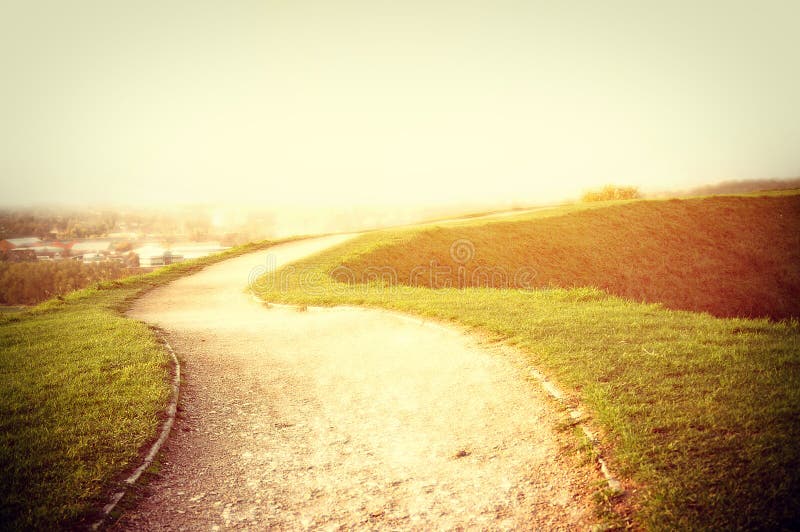 Dream into reality. stock photos