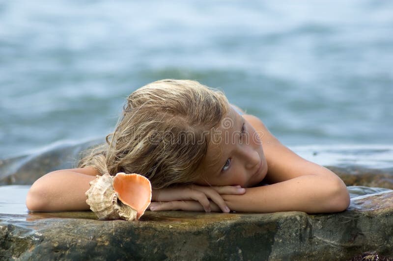 Dreaming mermaid stock images Dreaming mermaid stock images