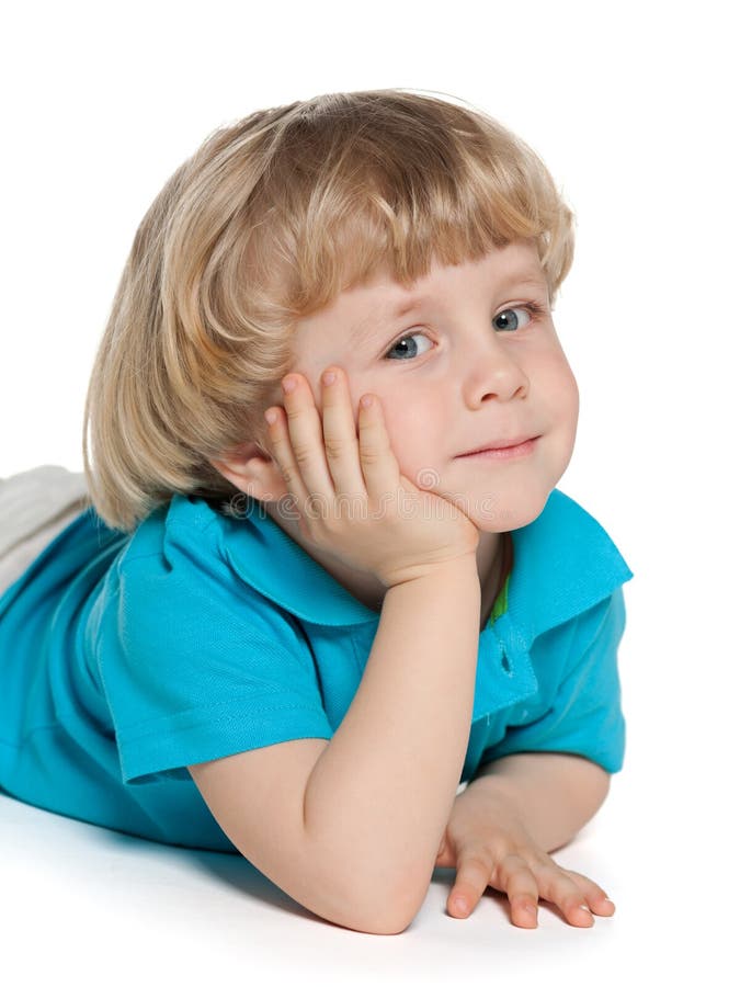 Dreaming Smiling Little Boy Stock Photo Image of dreams, small 32803742
