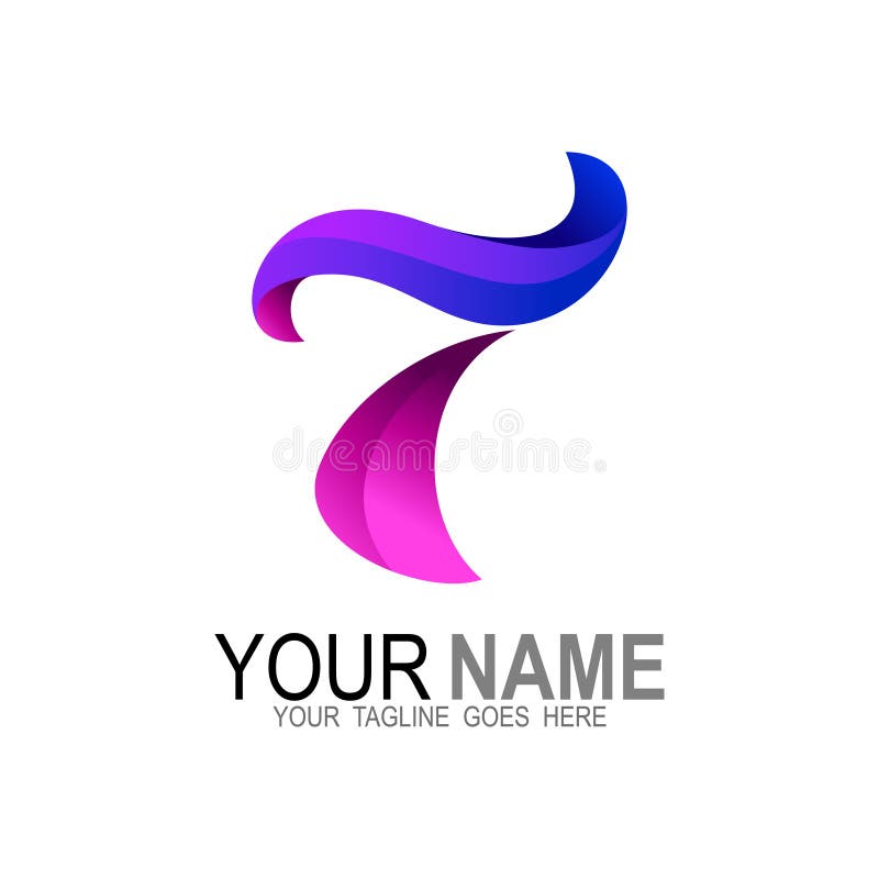 R and number 1 logo design stock vector. Illustration of colorful ...