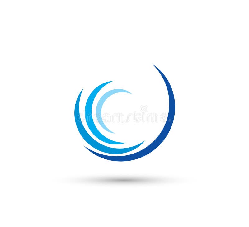 Circle swirl wave abstract logo vector vector illustration Circle swirl wave abstract logo vector vector illustration