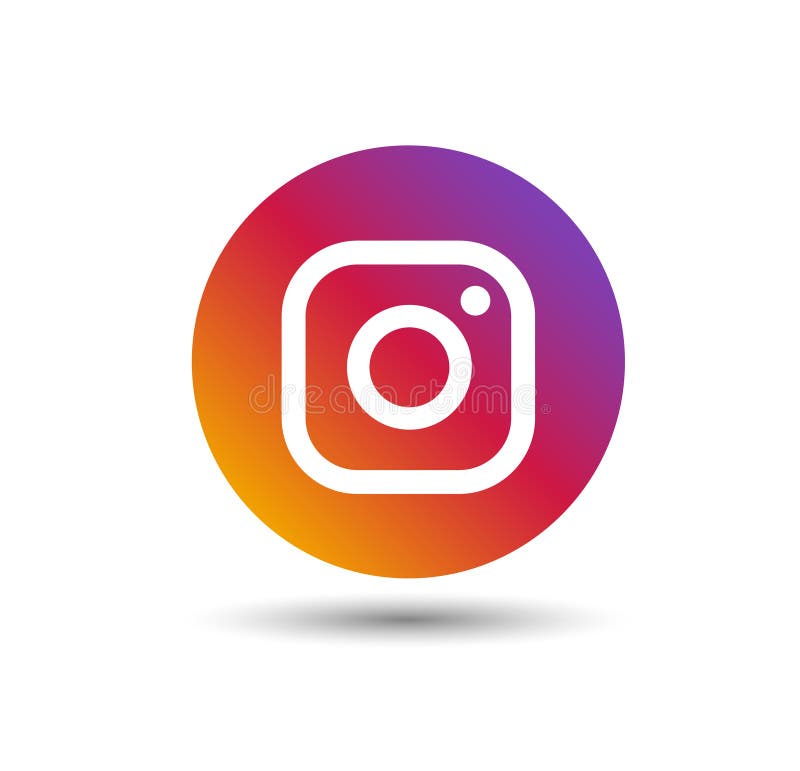 Instagram Social Media Logo in circle vector illustartion