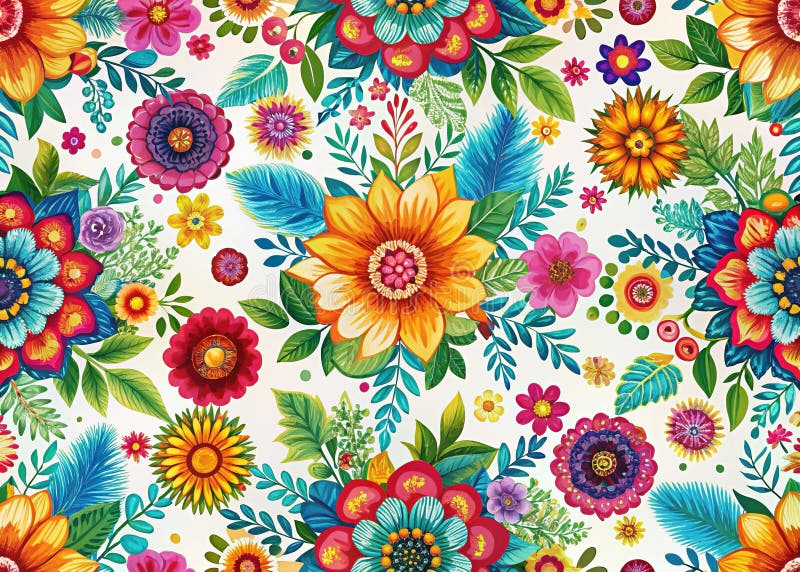 Dreamy Boho Floral Podwójna ekspozycja Tapeta Airy Elegant Abstract Print dla Twojego domu ilustracja wektor