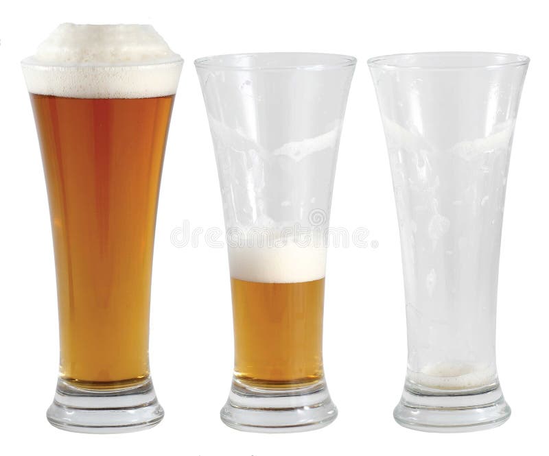 Drei Gläser Bier stockbilder Drei Gläser Bier stockbilder