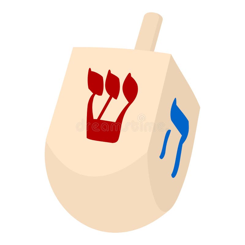 Dreidel Hanoucca Toy Flat Icon sur le blanc illustration stock Dreidel Hanoucca Toy Flat Icon sur le blanc illustration stock