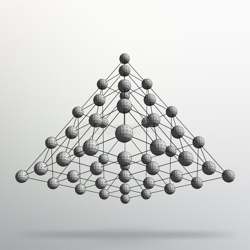 Dreieck-geometrischer Hintergrund Abstrakte chaotische Pyramide 3d Vektorabbildung EPS10 vektor abbildung Dreieck-geometrischer Hintergrund Abstrakte chaotische Pyramide 3d Vektorabbildung EPS10 vektor abbildung