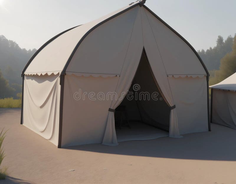 3drendered модель квадратной всплывающей палатки бесплатная иллюстрация