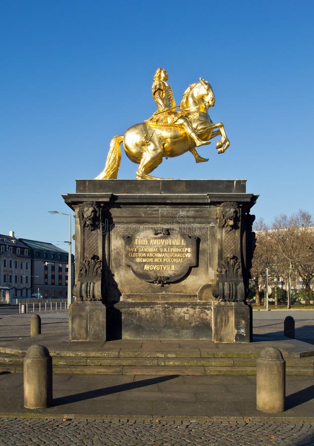 Augustus II Die Starke Statue Stockbild Bild von statue