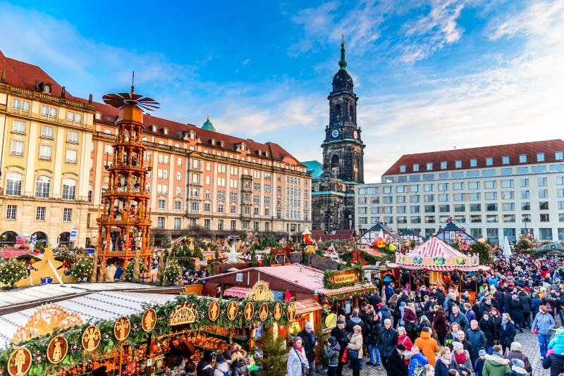 Dresden, Germany - Striezelmarkt on Christmas Editorial Photography ...
