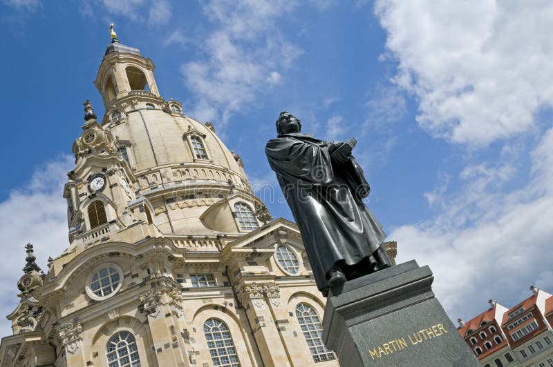 Dresden luther oknówki statua