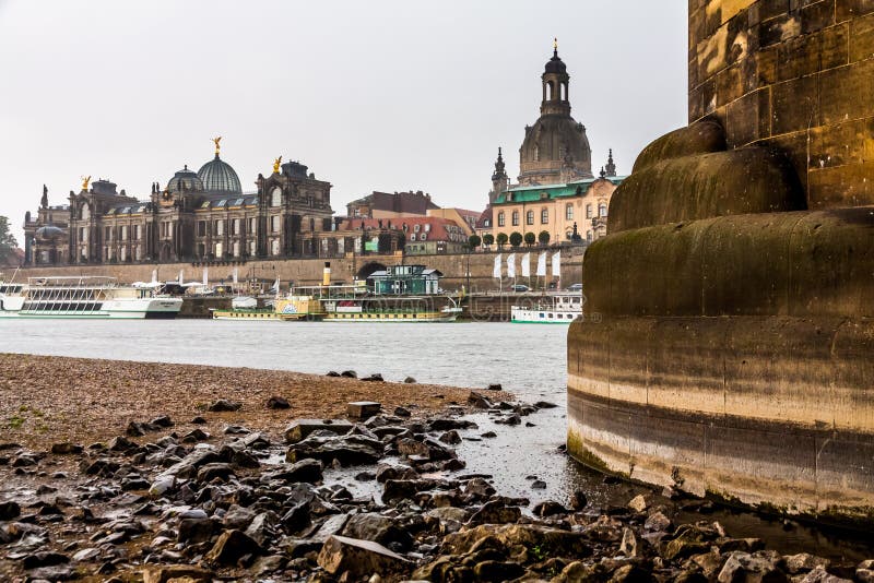 Dresden on water at night stock photo. Image of germantown 9530650