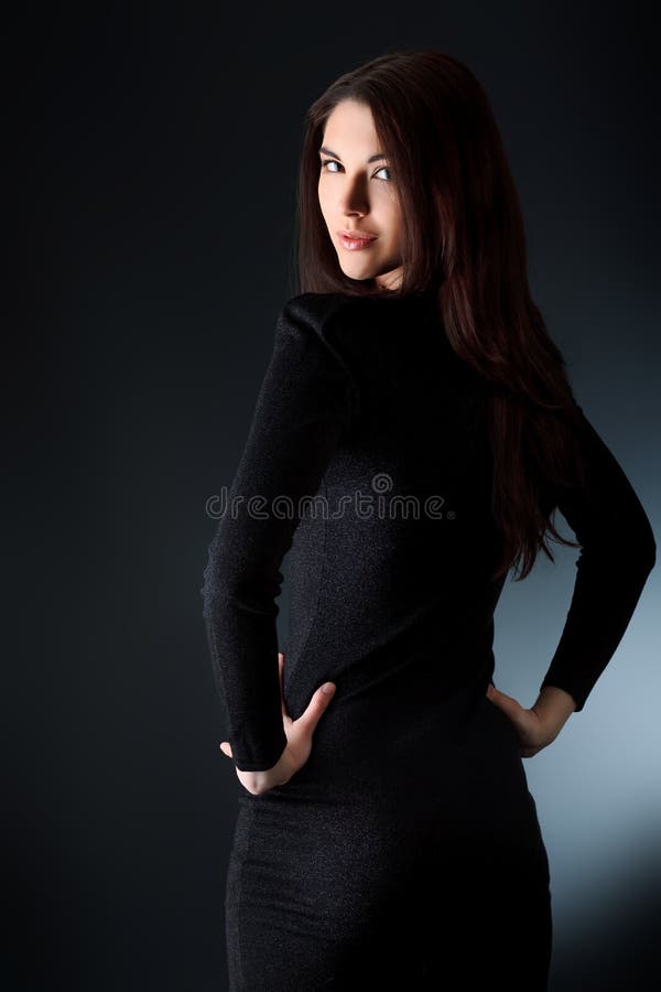 Portrait of a beautiful young woman. Charming elegant european woman stock images, royalty-free photos and pictures