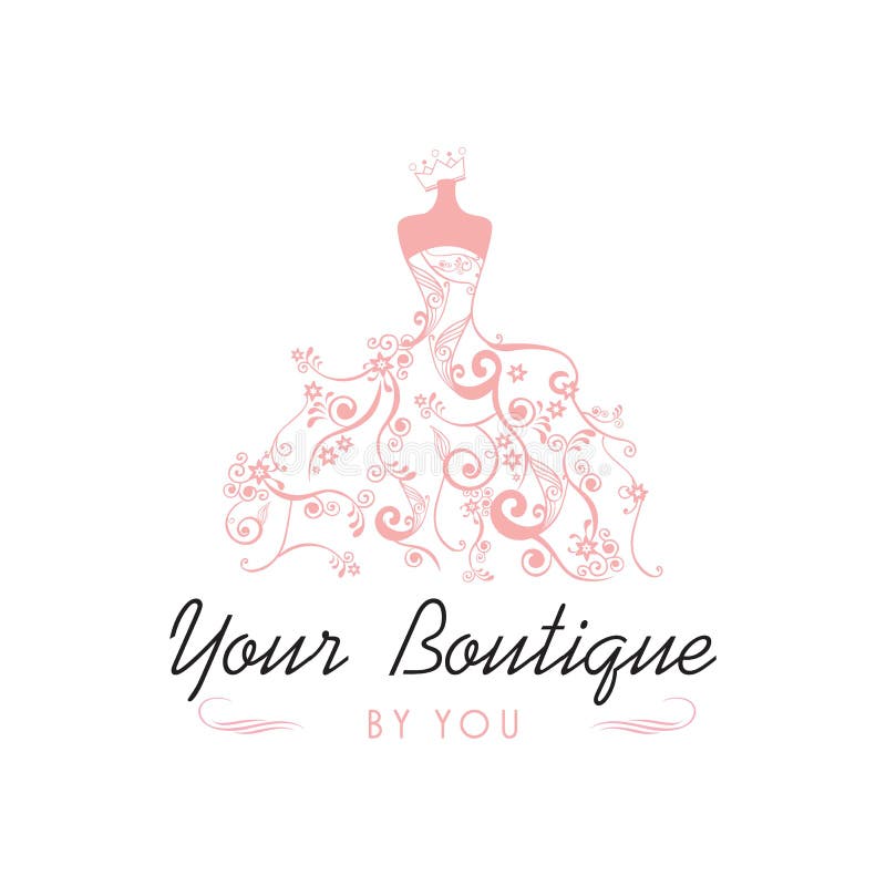 Dress Boutique Bridal Logo Template Illustration Vector Design Stock ...