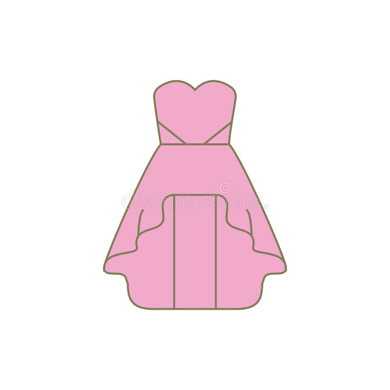 pink dress icon