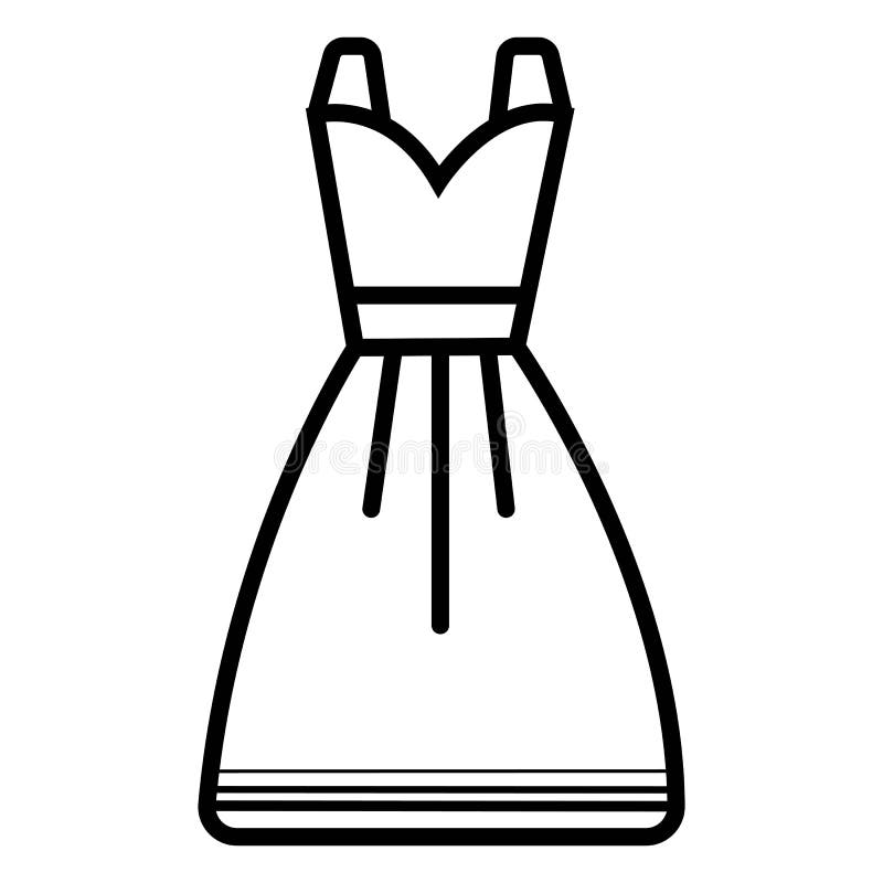 Dress icon stock illustration. Illustration of girl - 125832507