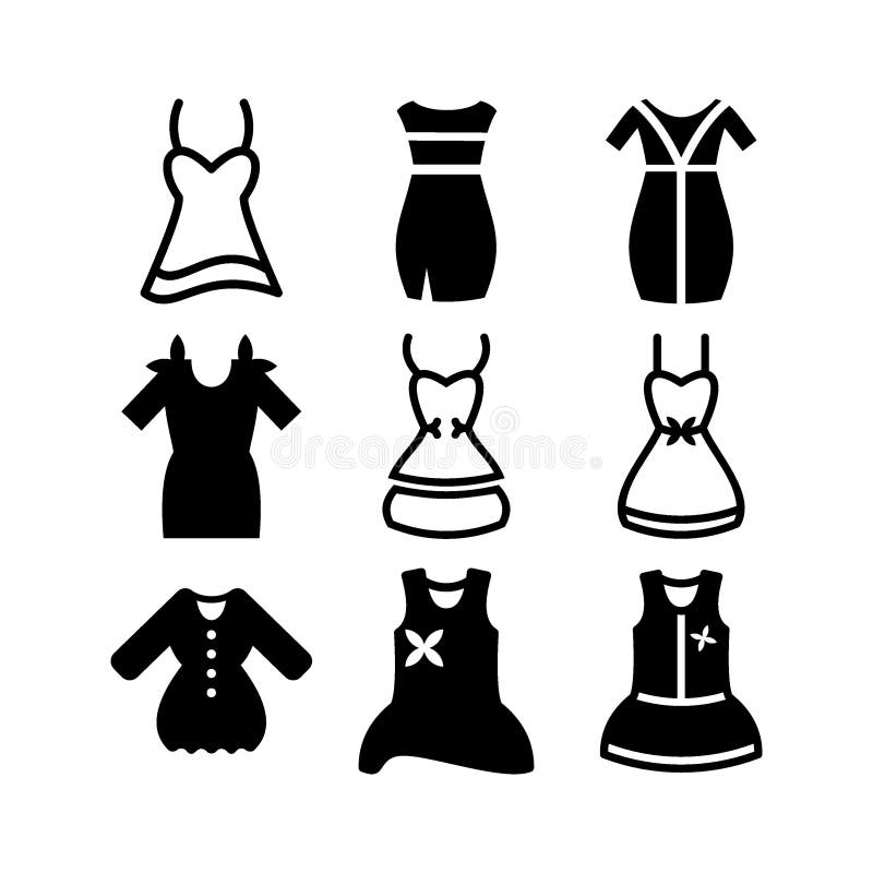 Dress Icon or Logo Isolated Sign Symbol Vector Illustration Stock ...