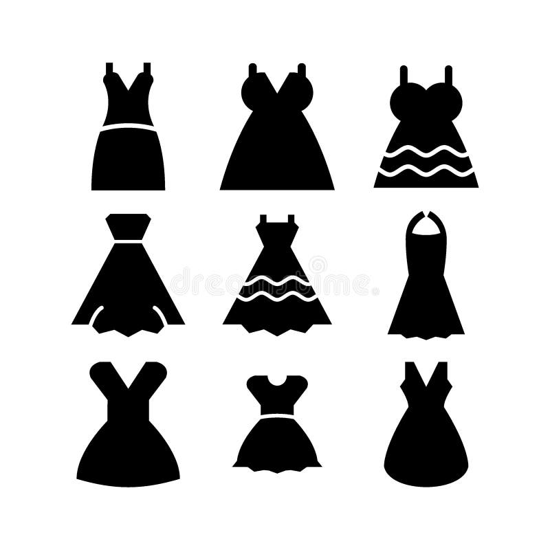 Dress Icon or Logo Isolated Sign Symbol Vector Illustration Stock ...