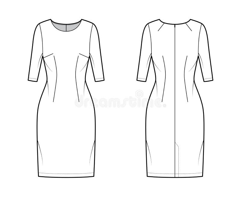 1100 Drawing Of Maxi Dress Illustrations RoyaltyFree Vector Graphics   Clip Art  iStock