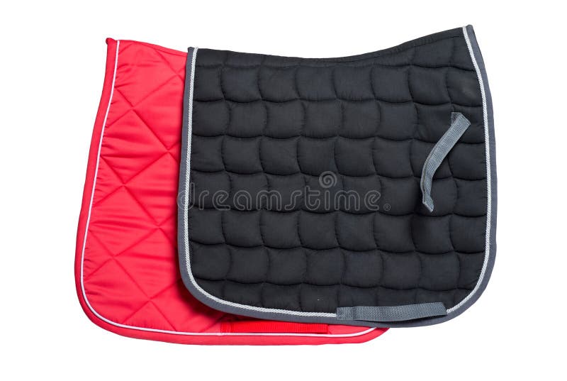 Dressage Red Saddle Pad Isolated White Stock Photos Free & RoyaltyFree Stock Photos from