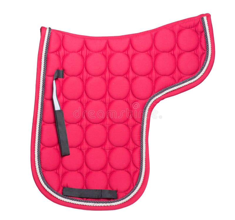 Dressage Red Saddle Pad Isolated White Stock Photos Free & RoyaltyFree Stock Photos from