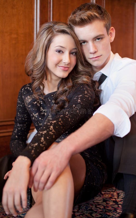 Dressed Up Teen Couple