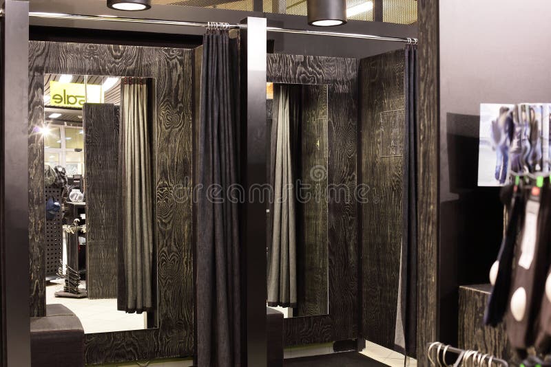 Dressing Room in Clothes Store Stock Image Image of interior, clean