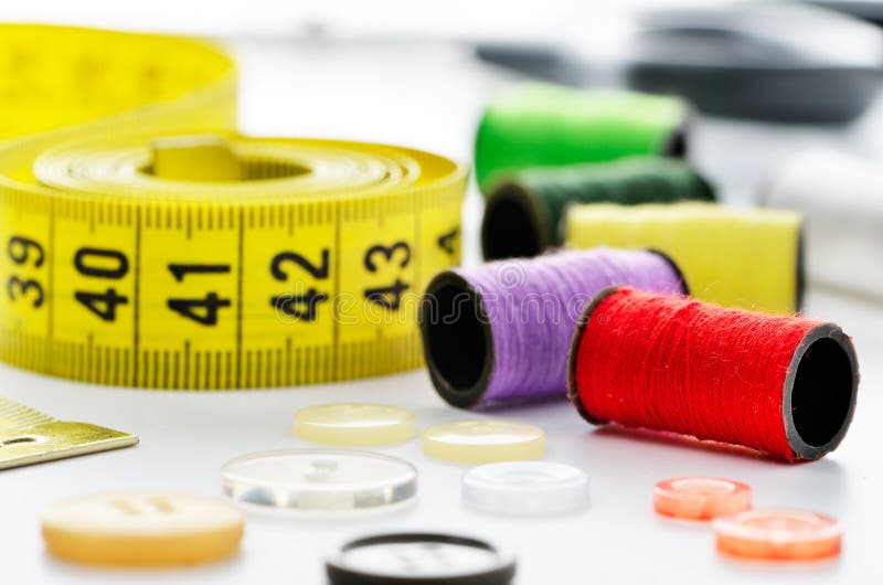 Dressmakers Sewing Materials Stock Photos Image 25990483