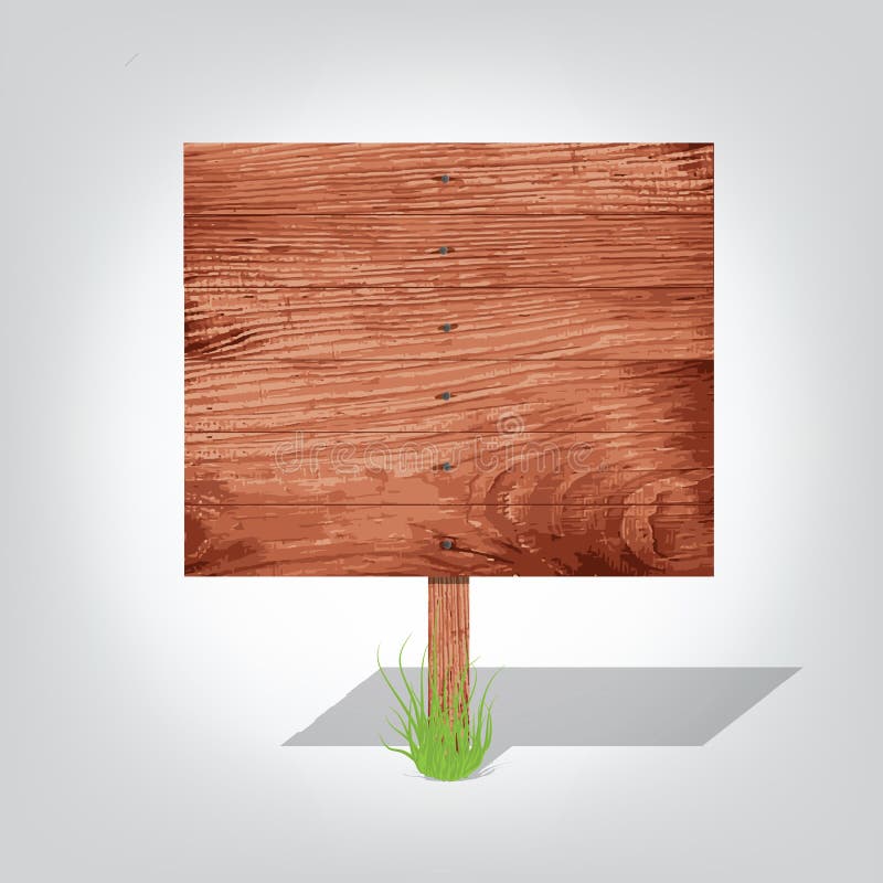 Drewniana deska ilustracja wektor. Ilustracja złożonej z sztandar