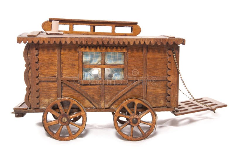 Drewnianego gypsy fury koński ornament zdjęcie stock