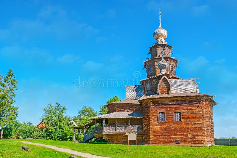 Drewniany kościół w Suzdal zdjęcie stock Drewniany kościół w Suzdal zdjęcie stock