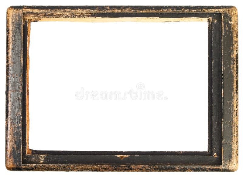 Drewniany ramowy rocznik zdjęcie stock