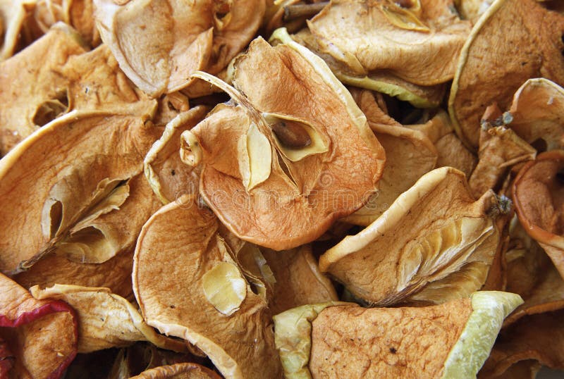 Dried apples stock image