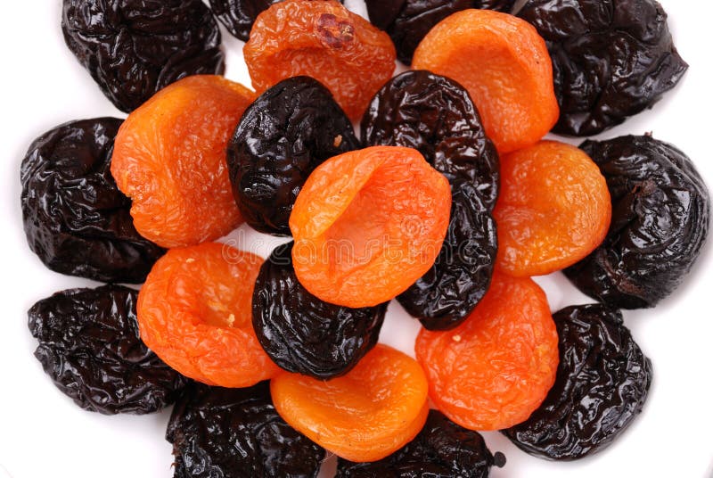 Dried apricots and prunes stock image. Image of apricot 10316701