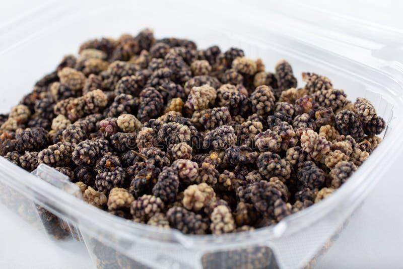 Dried black mulberries stock photo. Image of fruit, healthy 254816712