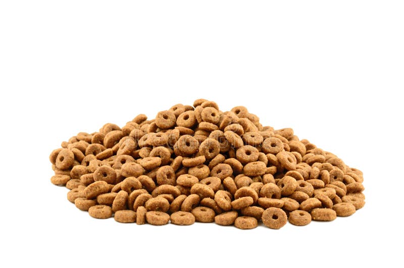 Dried Cat and Dog Food Isolated on White Stock Image Image of protein
