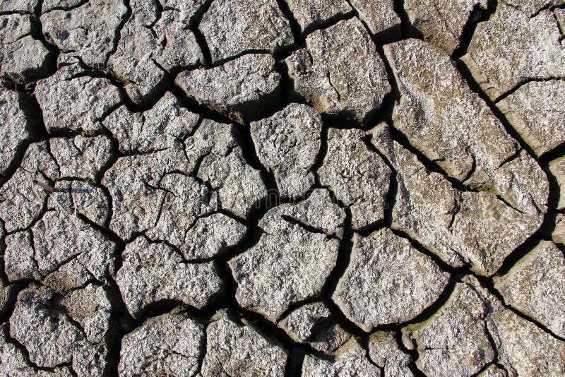 Dried cracked lake bottom background royalty free stock image