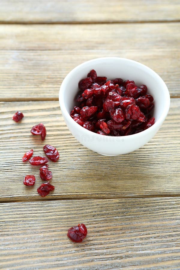 Dried Cranberries in White Bowl Stock Photo Image of closeup, food
