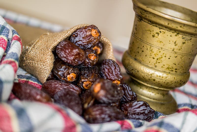 Dried Date Fruit / Medjool / Ramadan Food. Stock Image Image of