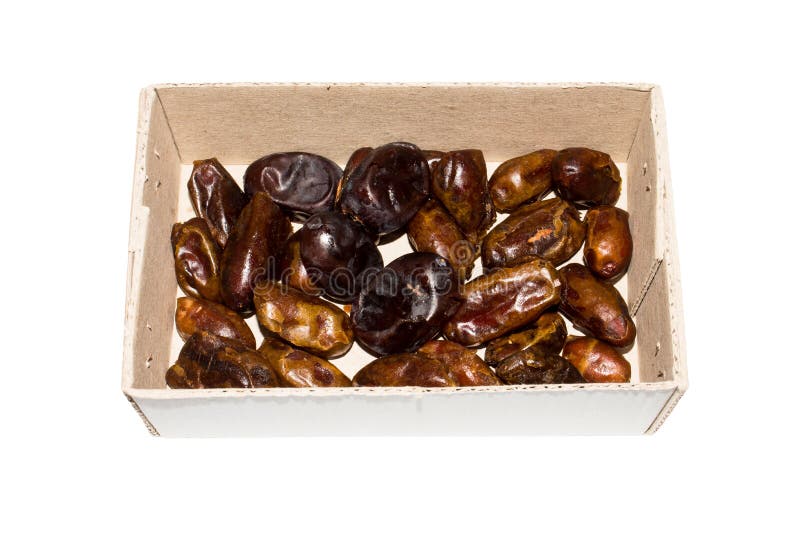 Dried dates in a box. stock image. Image of dried, traditional 153218795